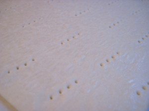 dock the puff pastry dough