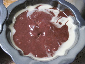 cover cream with a little more batter
