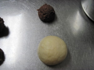 Roll the dough into a round ball again