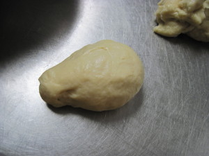 Then make them into an oval shape