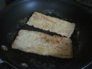 Toast all of the pieces in some butter and the reline the mold