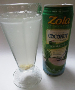 Zola coconut water, www.goodfoodgourmet.com