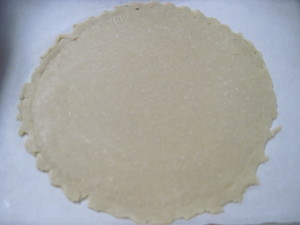 rmove prepared crust from freezer