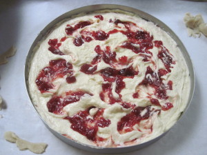 Swirl jam into the batter