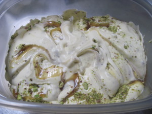 Pistachio Semifreddo With Coconut Nectar Toffee Swirls, www.goodfoodgourmet.com 
