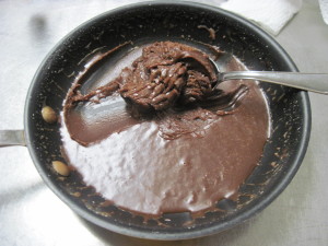 Add half the toffee to the beaten yolks, www.goodfoodgourmet.com