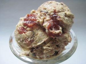 Strawberry Mascarpone Semifreddo With Balsamic Vinegar Toffee Swirls