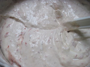 Strawberry Mascarpone Semifreddo With Balsamic Vinegar Toffee Swirls