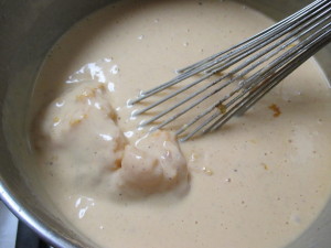 add butternut squash to port wine bechamel, www.goodfoodgourmet.com