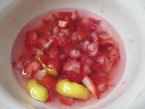 macerating strawberries
