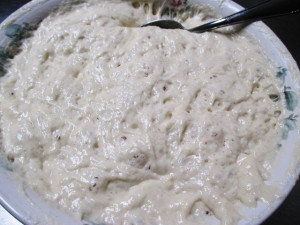 Dough for loukoumades, www.goodfoodgourmet.com