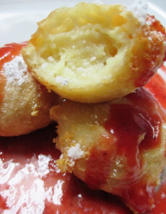 Brie Filled Loukoumades, www.goodfoodgourmet.com