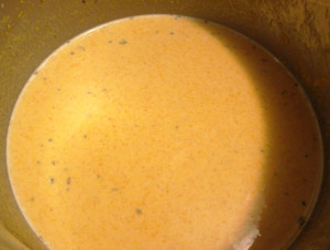 Cheddar Squash Soup With Crispy Stuffing Muffin, www.goodfoodgourmet.com