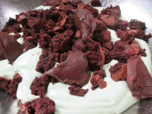 Peppermint Semifreddo With Brownie Fudge Swirls, www.goodfoodgourmet.com