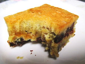 Crystallized Ginger, Dark Chocolate & Lime Blondies, www.goodfoodgourmet.com