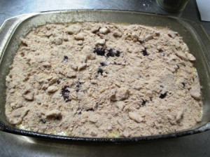 One Recipe, Two Blueberry Desserts: Part 2 Blueberry Buckle, www.goodfoodgourmet.com