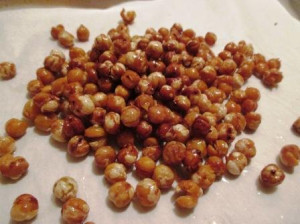 Sweet & Salty Crispy Chickpea (Garbanzo Bean) Snack, www.goodfoodgourmet.com